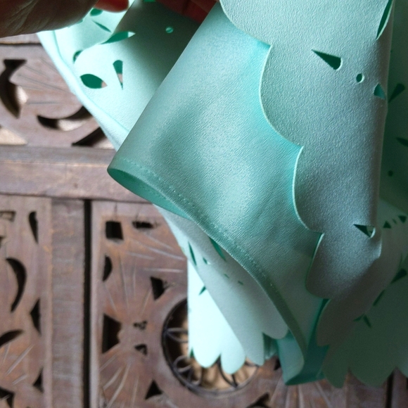 Teal Cut-Out Dress 👗 2 Piece - Picture 7 of 7